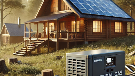 Natural gas generators for off-grid living