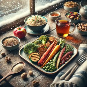 balanced nutrition and mental well-being during winter