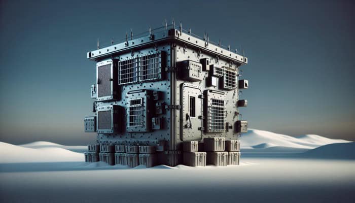 A fortified home with reinforced doors, windows, security bars, and robust locks, symbolizing safety in a survival scenario.