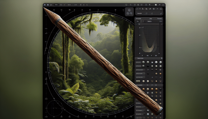 Making a Survival Spear: A 7-foot hickory spear shaft, straight, smooth, no cracks or knots, in dense jungle.