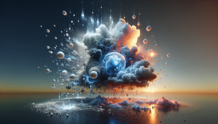 Surviving a Hailstorm: A thunderstorm with updrafts lifting water droplets into the freezing atmosphere, forming multi-layered hailstones that fall to the ground.